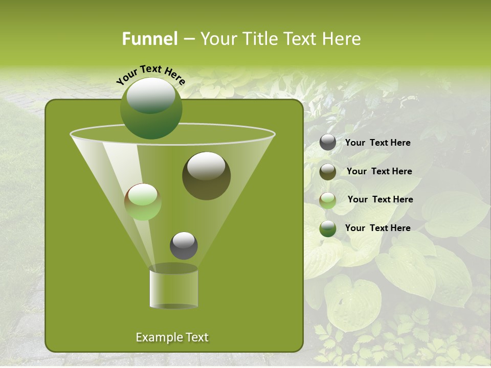 Moss Pots Foliage PowerPoint Template