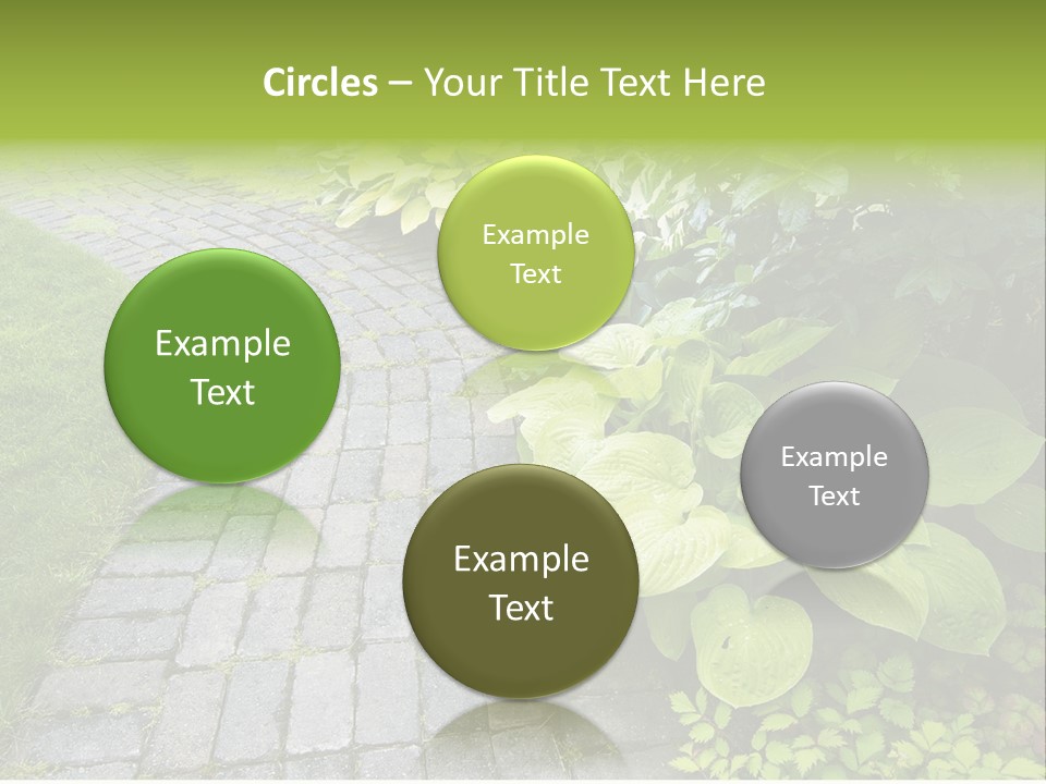 Moss Pots Foliage PowerPoint Template