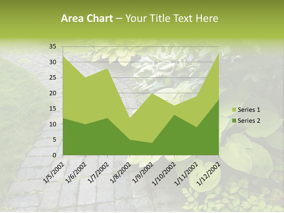 Moss Pots Foliage PowerPoint Template
