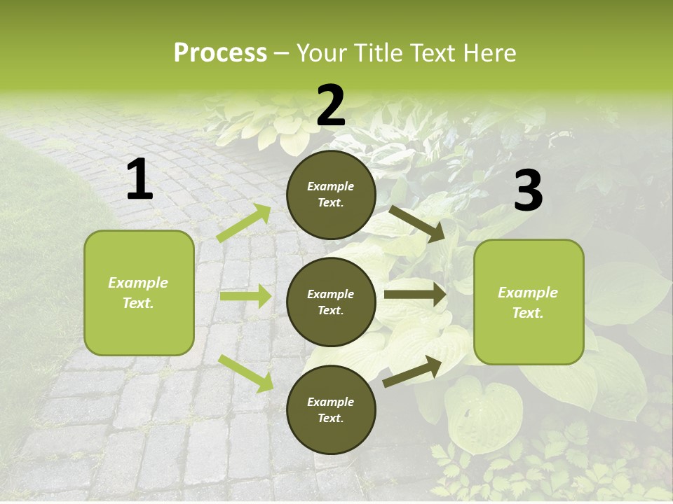 Moss Pots Foliage PowerPoint Template