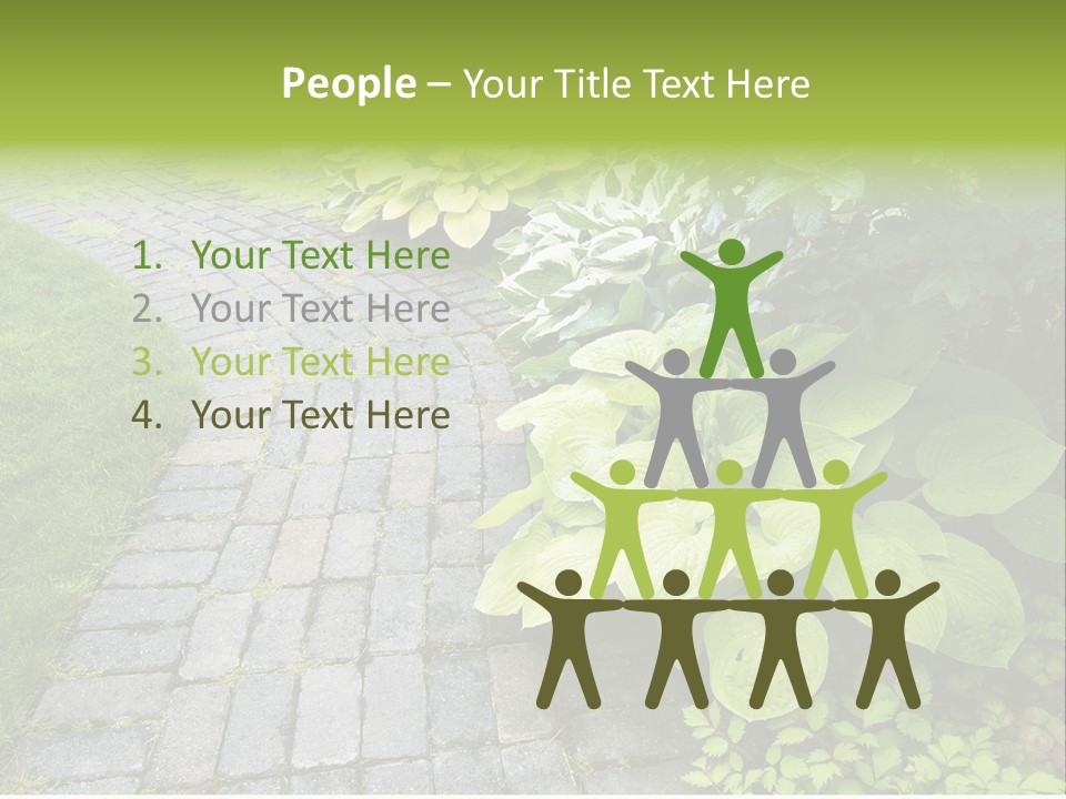 Moss Pots Foliage PowerPoint Template
