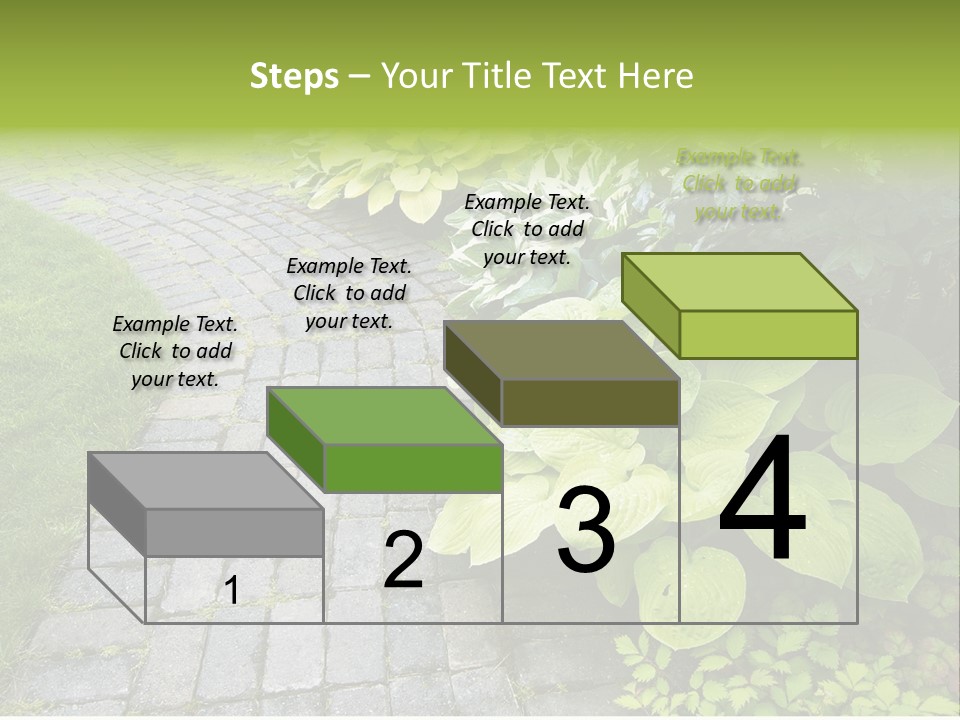 Moss Pots Foliage PowerPoint Template