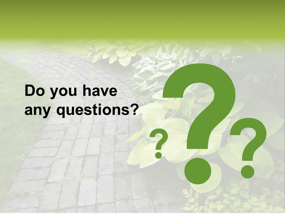 Moss Pots Foliage PowerPoint Template