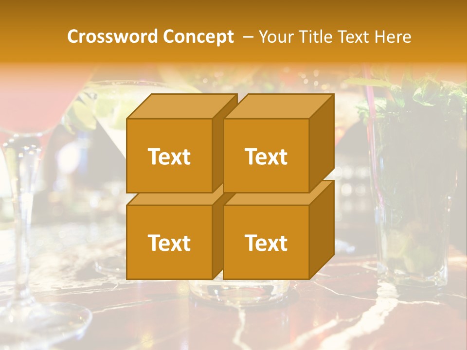 A Table Topped With Lots Of Different Types Of Drinks PowerPoint Template