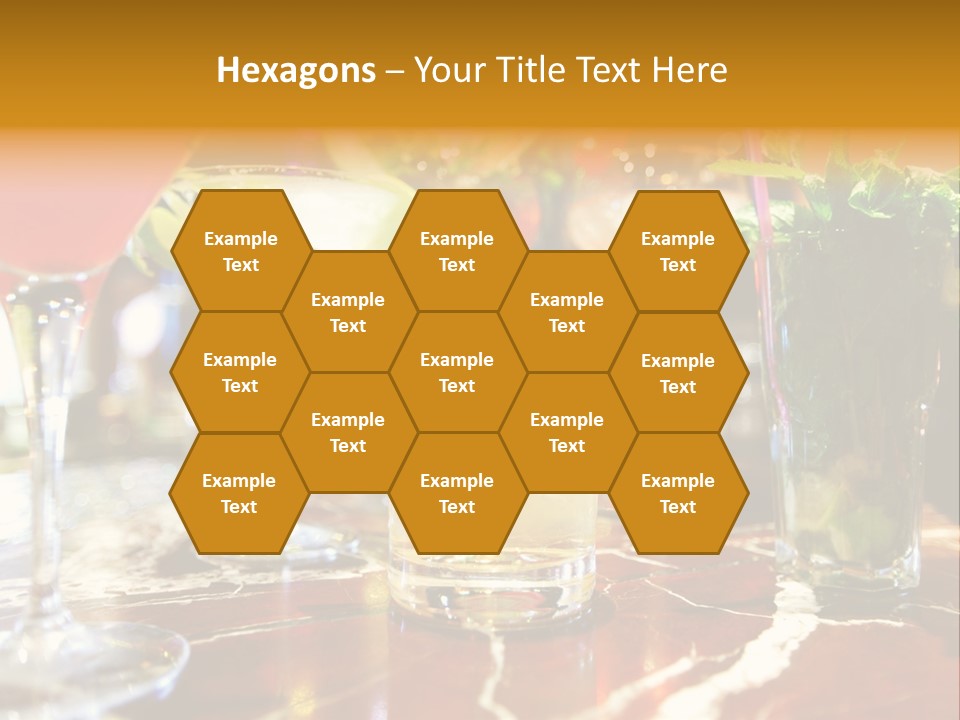 A Table Topped With Lots Of Different Types Of Drinks PowerPoint Template