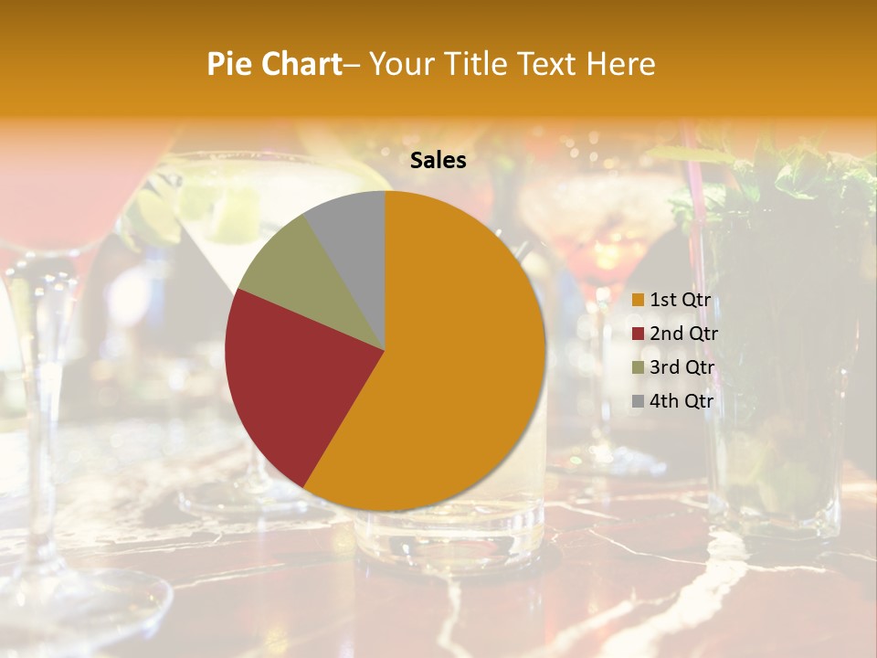 A Table Topped With Lots Of Different Types Of Drinks PowerPoint Template