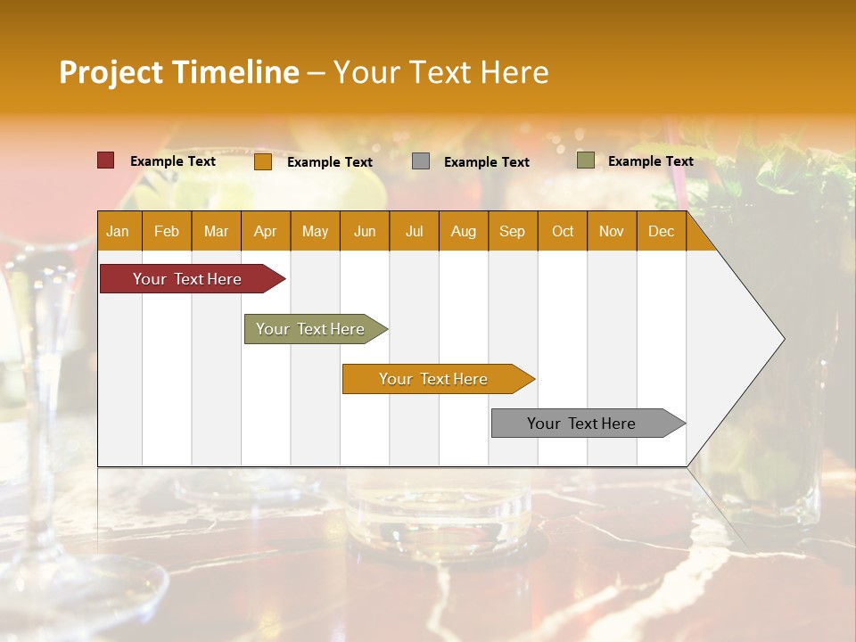 A Table Topped With Lots Of Different Types Of Drinks PowerPoint Template