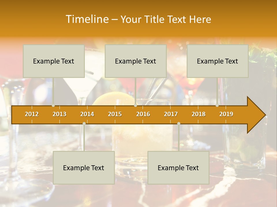A Table Topped With Lots Of Different Types Of Drinks PowerPoint Template