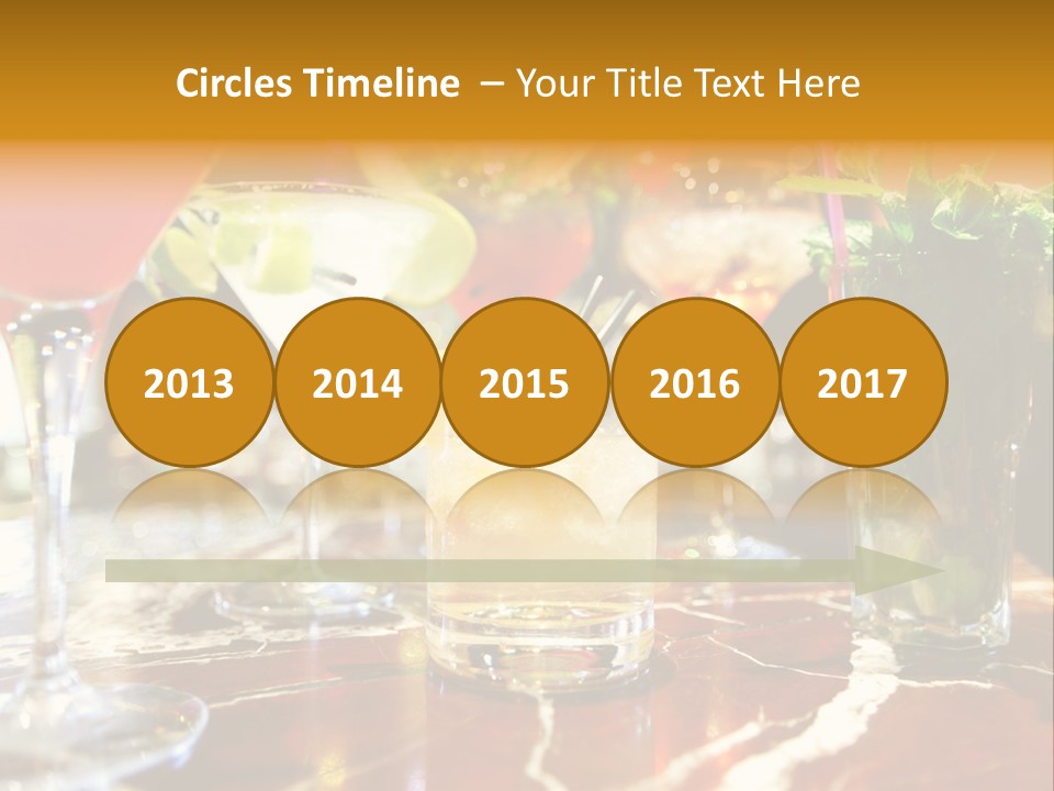 A Table Topped With Lots Of Different Types Of Drinks PowerPoint Template