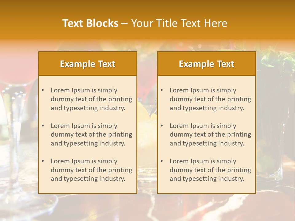 A Table Topped With Lots Of Different Types Of Drinks PowerPoint Template
