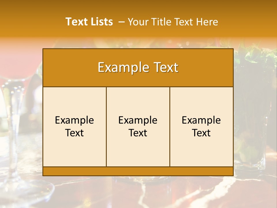 A Table Topped With Lots Of Different Types Of Drinks PowerPoint Template