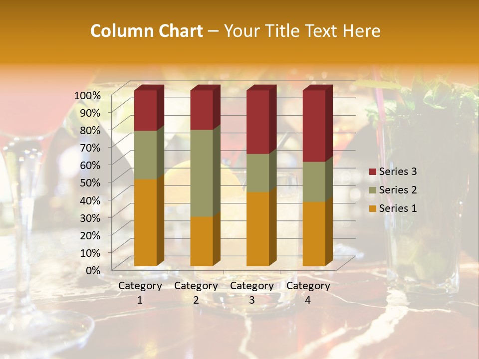 A Table Topped With Lots Of Different Types Of Drinks PowerPoint Template