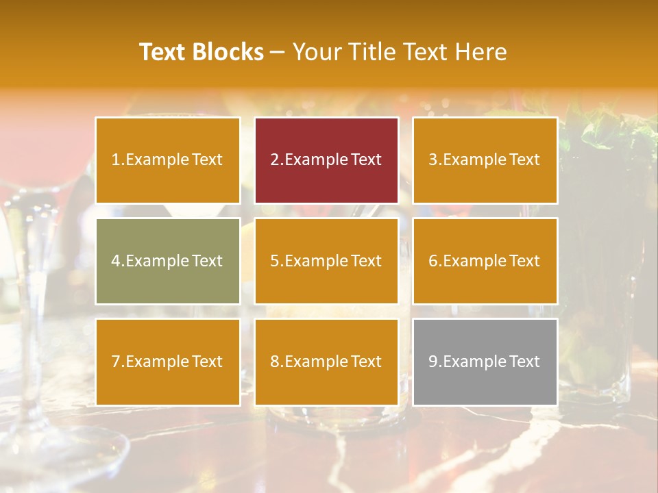 A Table Topped With Lots Of Different Types Of Drinks PowerPoint Template