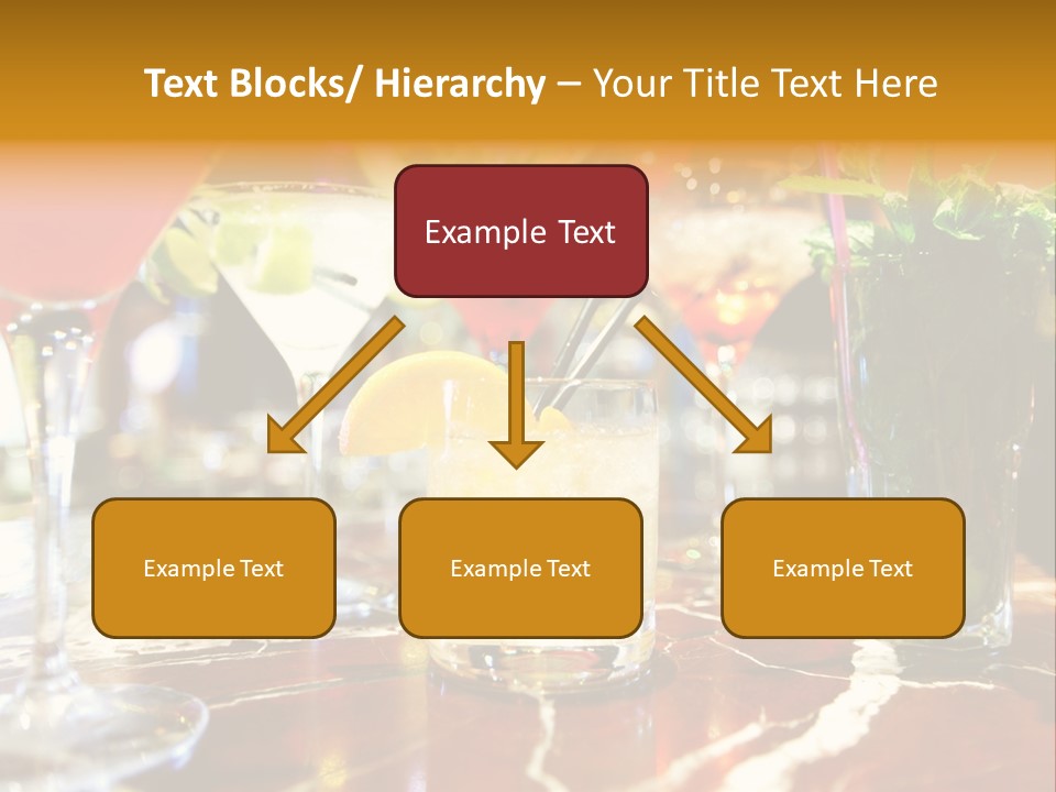 A Table Topped With Lots Of Different Types Of Drinks PowerPoint Template