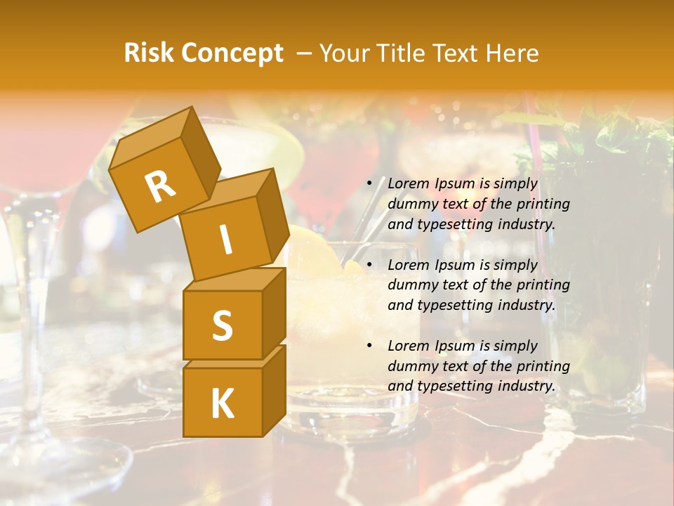 A Table Topped With Lots Of Different Types Of Drinks PowerPoint Template