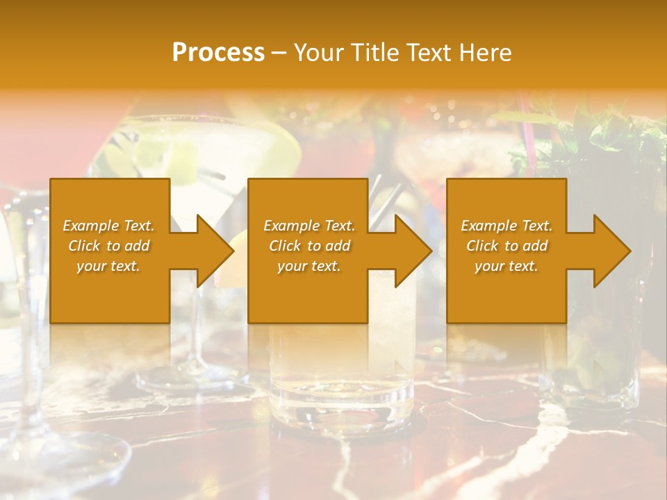 A Table Topped With Lots Of Different Types Of Drinks PowerPoint Template