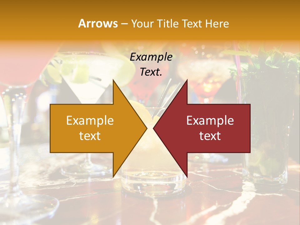 A Table Topped With Lots Of Different Types Of Drinks PowerPoint Template