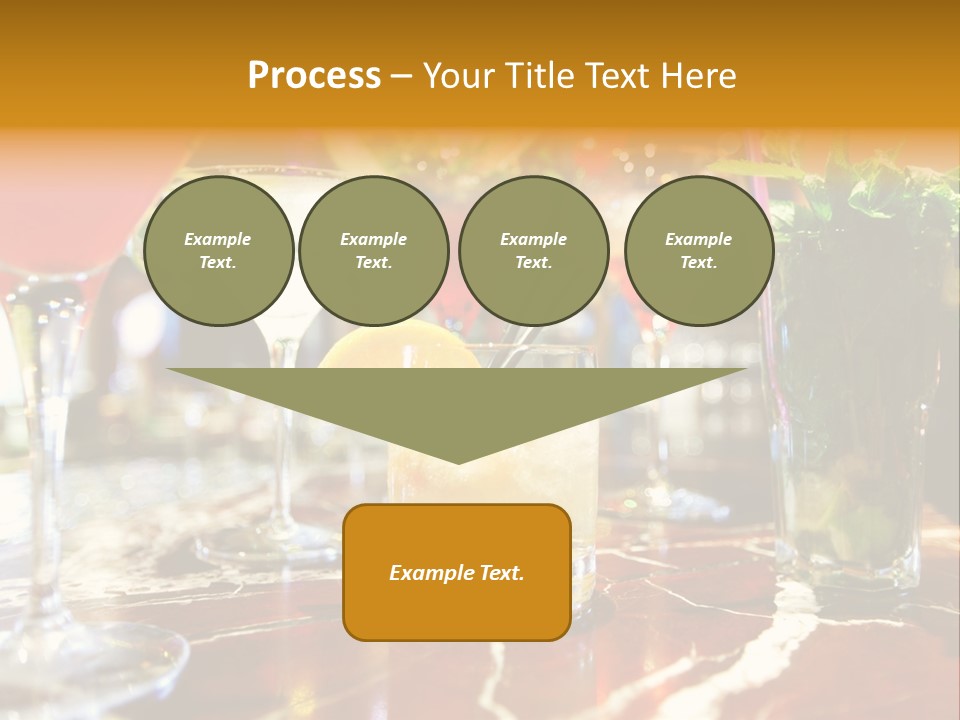 A Table Topped With Lots Of Different Types Of Drinks PowerPoint Template