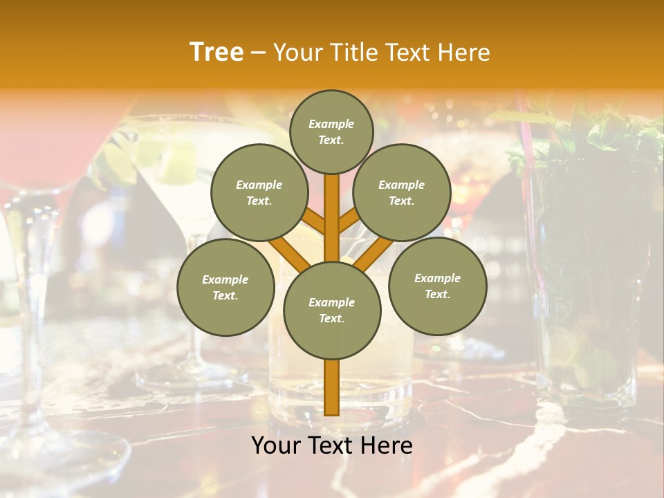 A Table Topped With Lots Of Different Types Of Drinks PowerPoint Template
