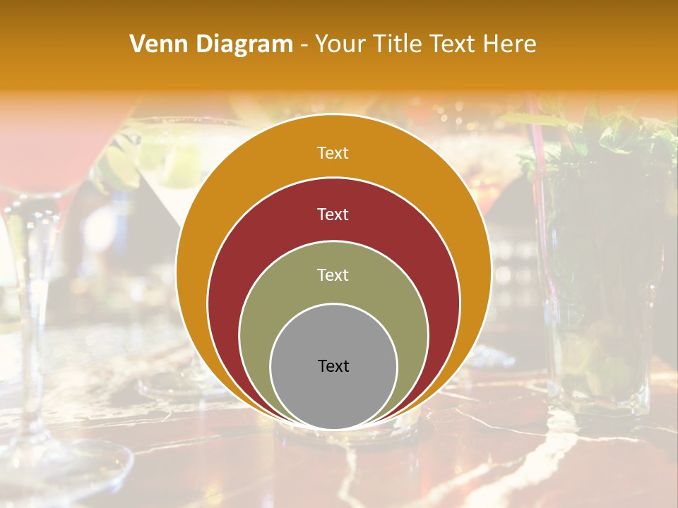 A Table Topped With Lots Of Different Types Of Drinks PowerPoint Template