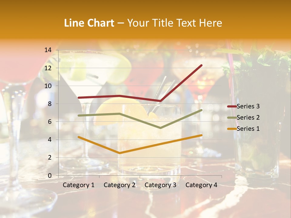 A Table Topped With Lots Of Different Types Of Drinks PowerPoint Template