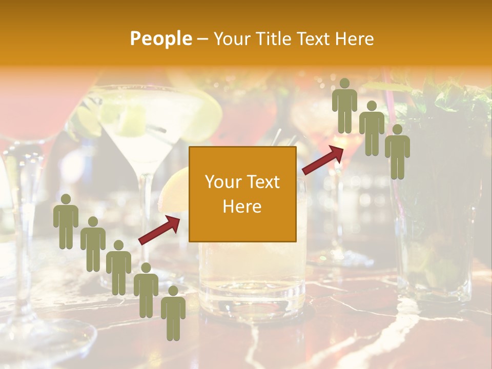 A Table Topped With Lots Of Different Types Of Drinks PowerPoint Template