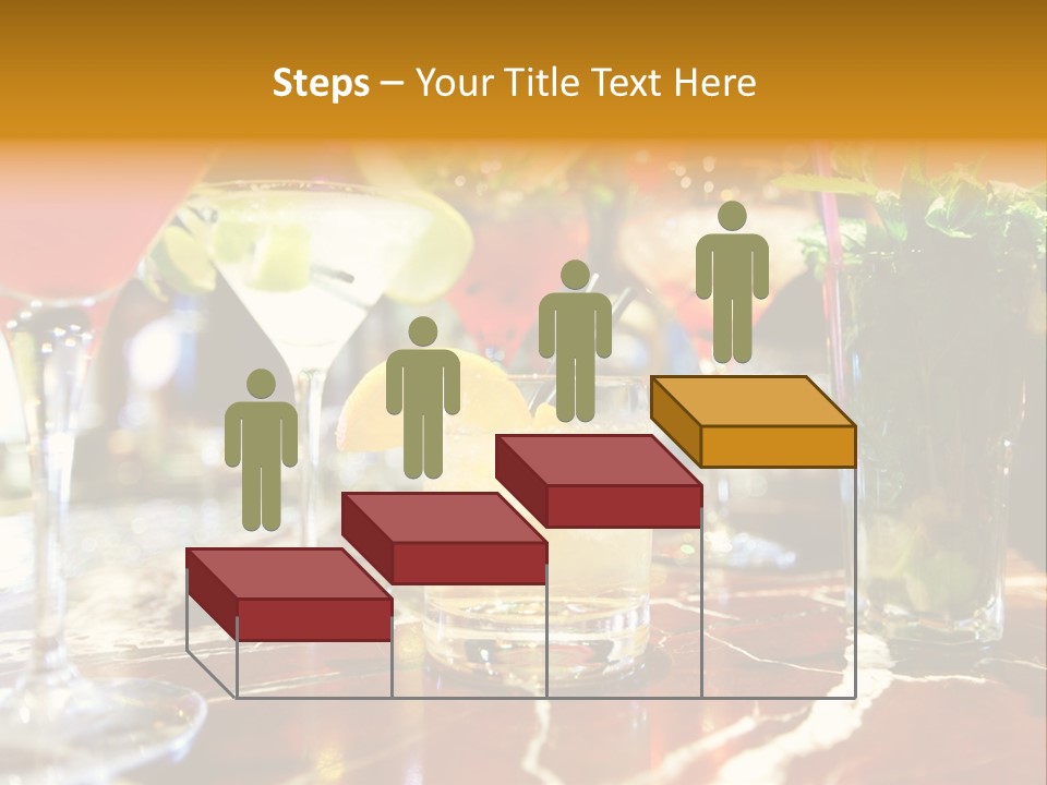 A Table Topped With Lots Of Different Types Of Drinks PowerPoint Template