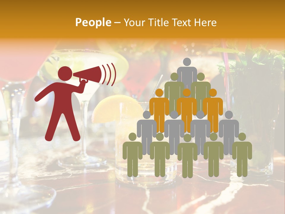 A Table Topped With Lots Of Different Types Of Drinks PowerPoint Template