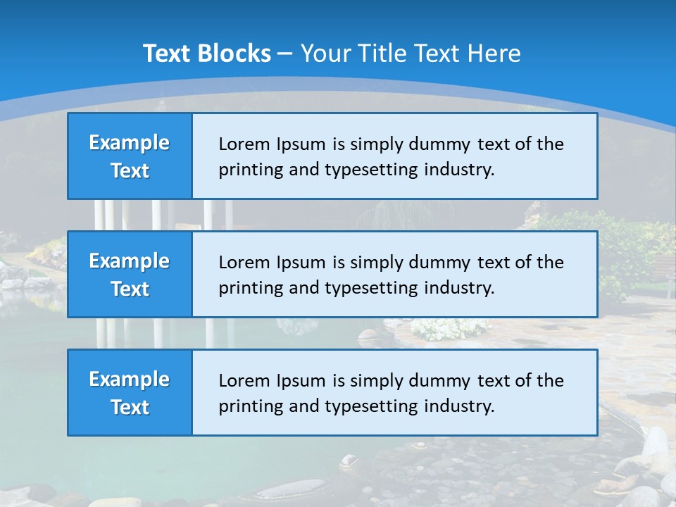 Smooth Water Freshness PowerPoint Template