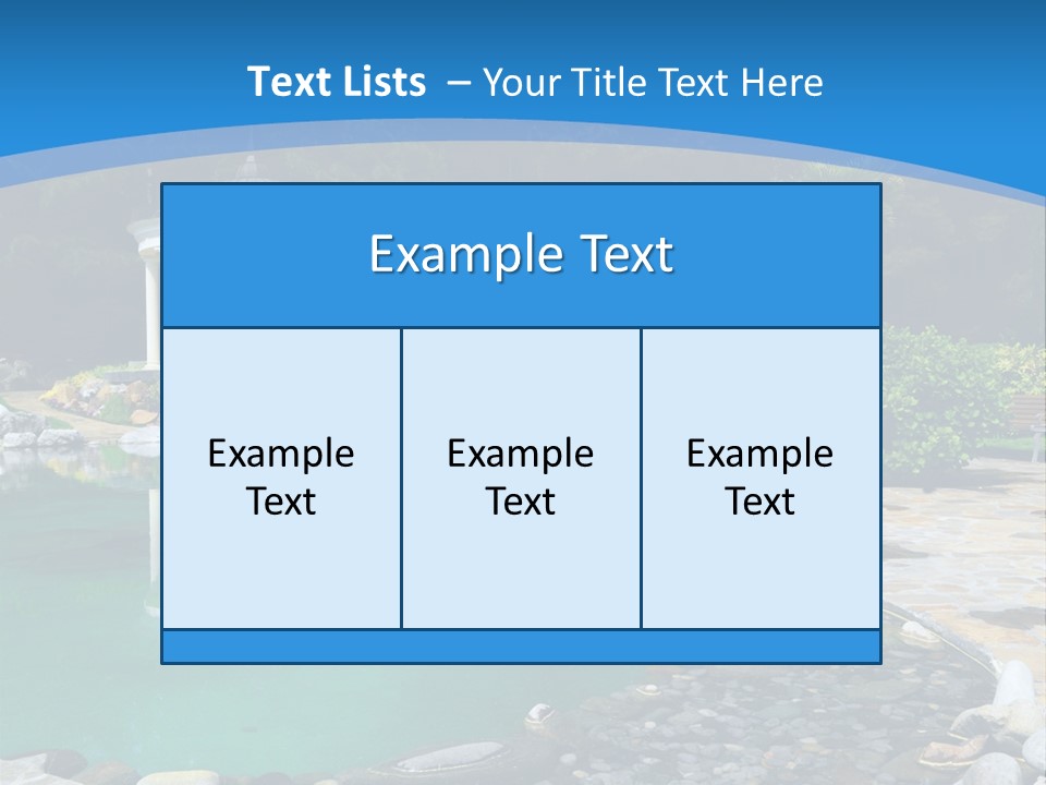 Smooth Water Freshness PowerPoint Template