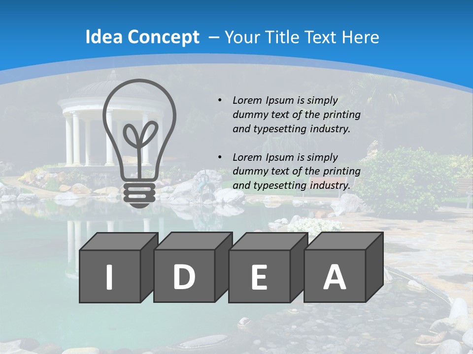 Smooth Water Freshness PowerPoint Template