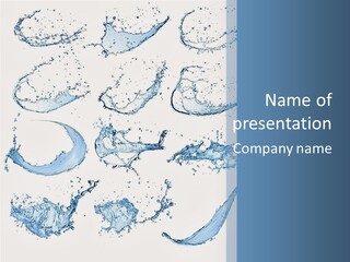 Smooth Water Freshness PowerPoint Template