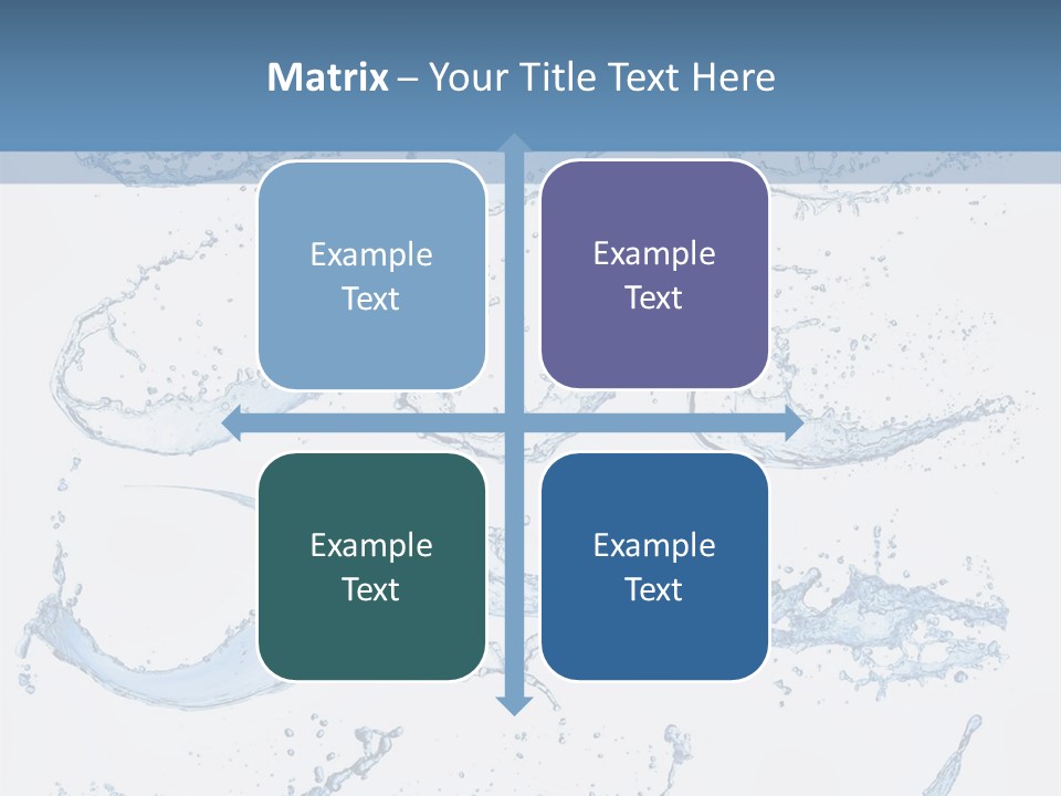 Smooth Water Freshness PowerPoint Template