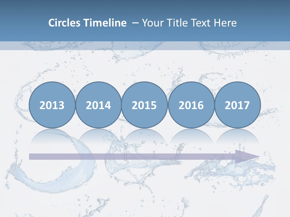 Smooth Water Freshness PowerPoint Template
