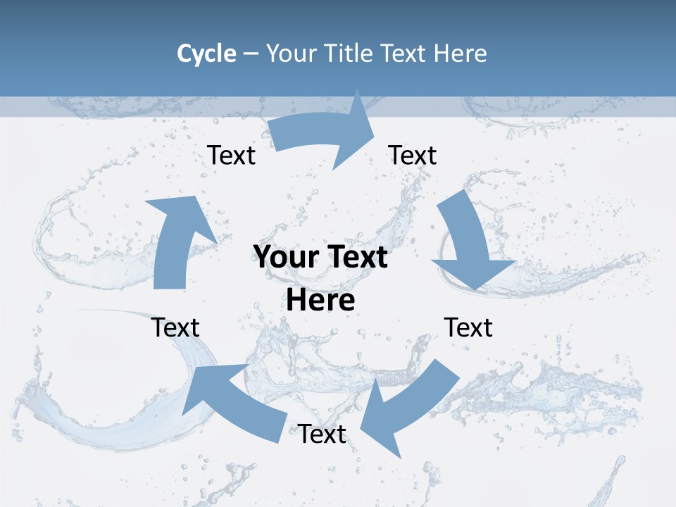 Smooth Water Freshness PowerPoint Template