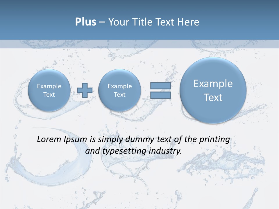 Smooth Water Freshness PowerPoint Template