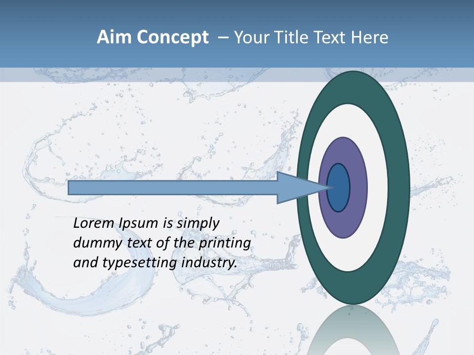 Smooth Water Freshness PowerPoint Template
