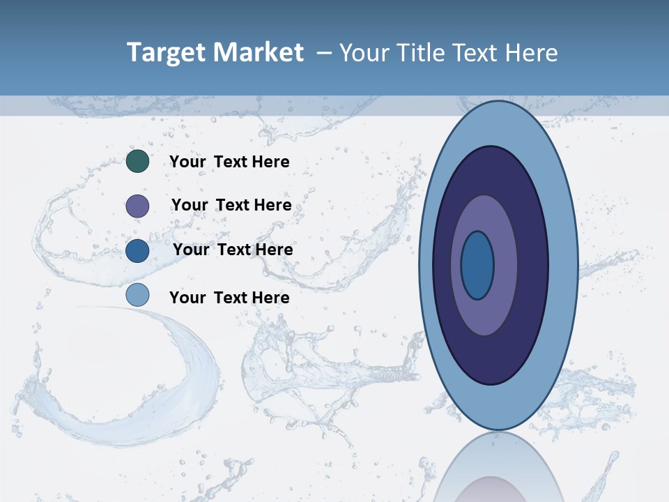 Smooth Water Freshness PowerPoint Template