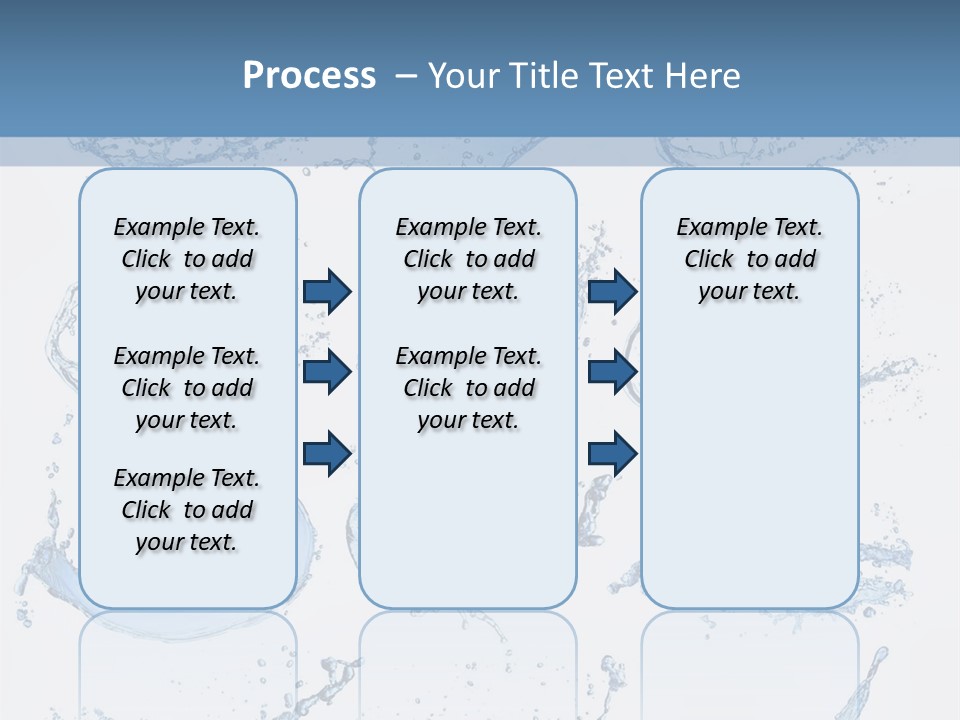 Smooth Water Freshness PowerPoint Template