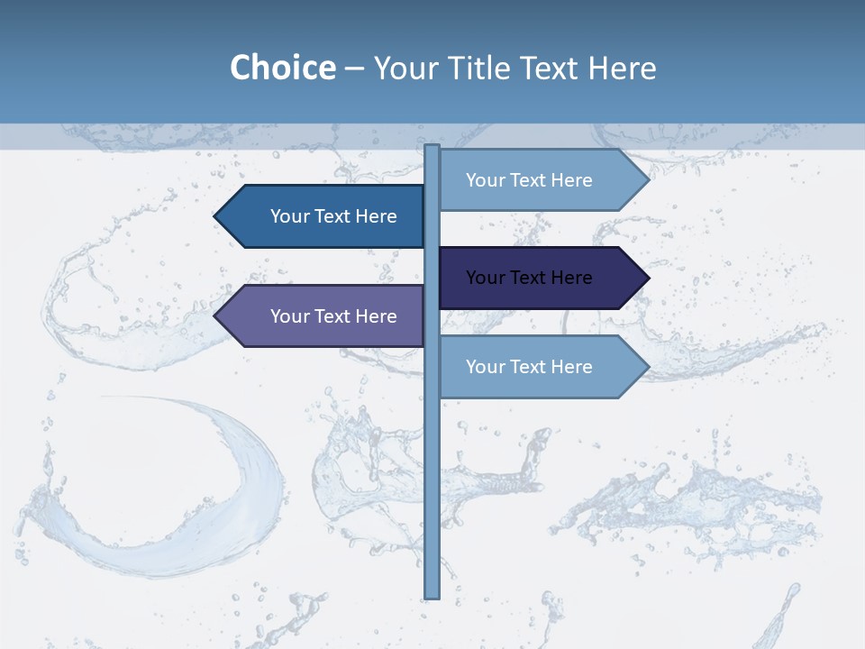 Smooth Water Freshness PowerPoint Template