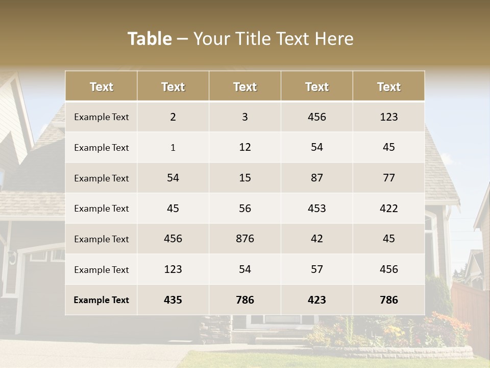 Exterior Traditional Custom PowerPoint Template
