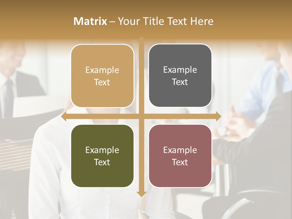 Mature Portrait Girl PowerPoint Template