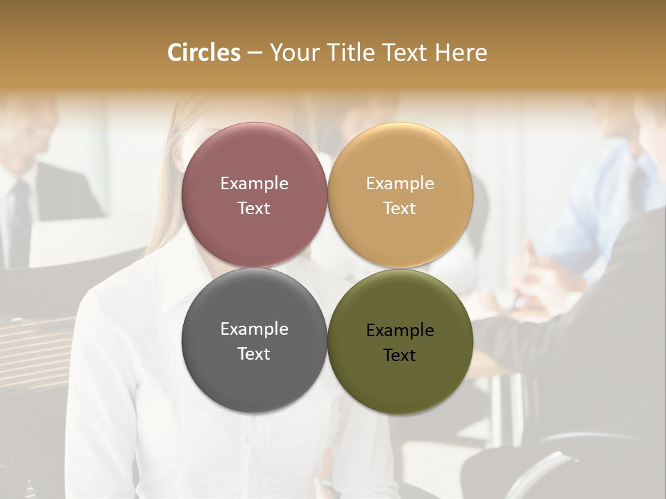 Mature Portrait Girl PowerPoint Template