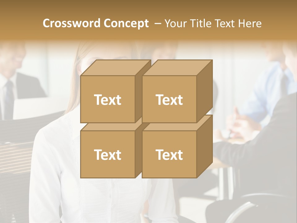 Mature Portrait Girl PowerPoint Template