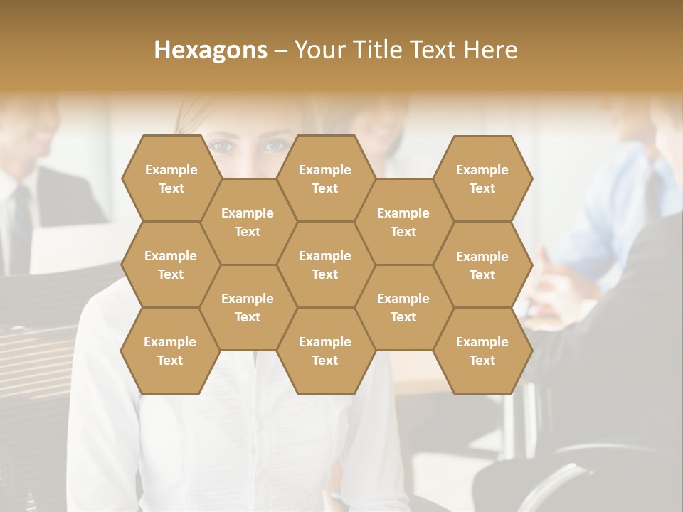 Mature Portrait Girl PowerPoint Template