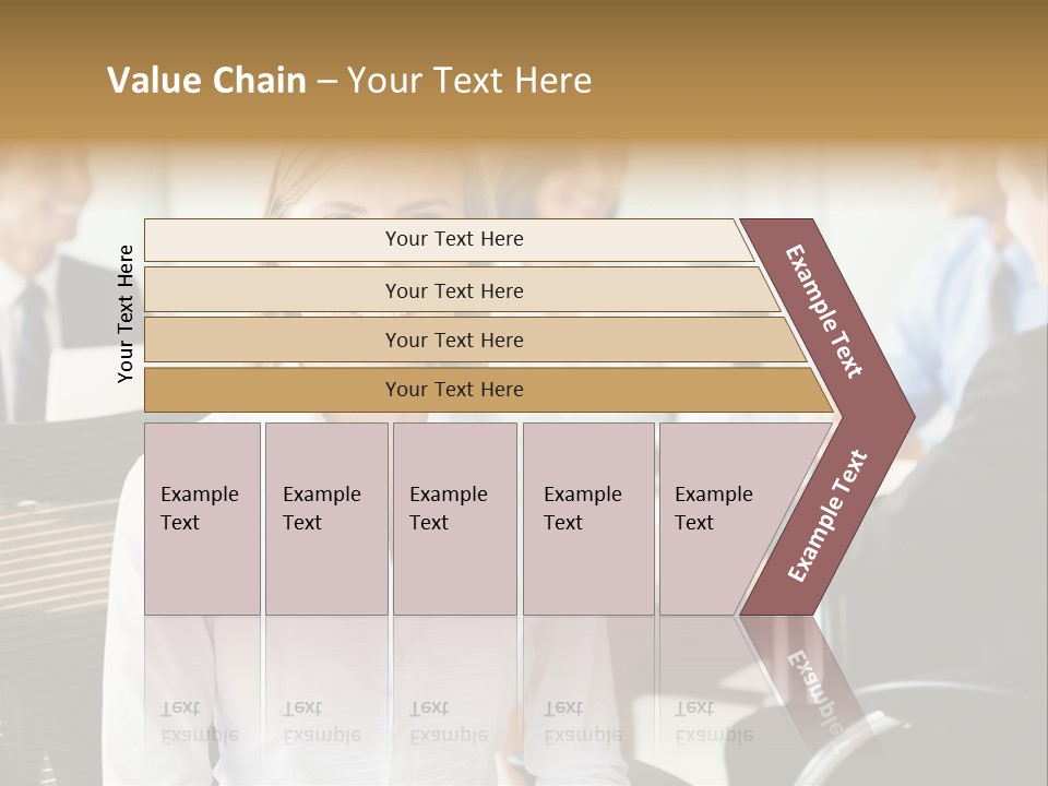 Mature Portrait Girl PowerPoint Template