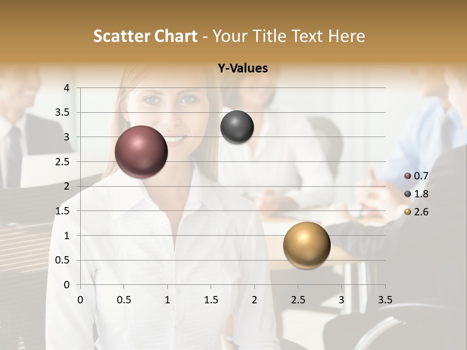 Mature Portrait Girl PowerPoint Template