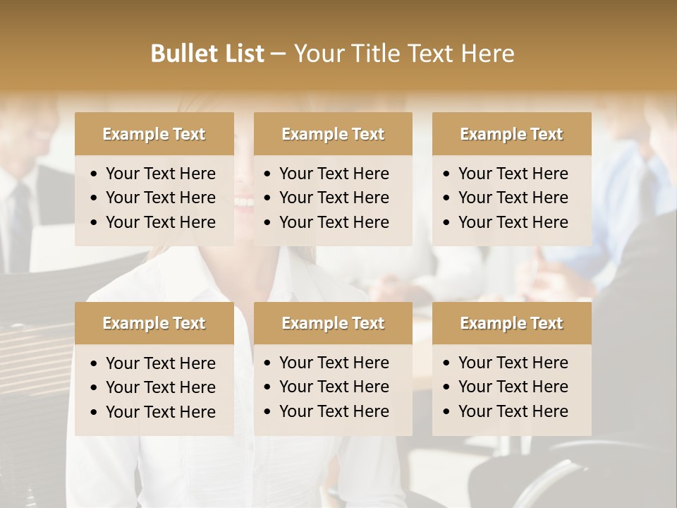 Mature Portrait Girl PowerPoint Template