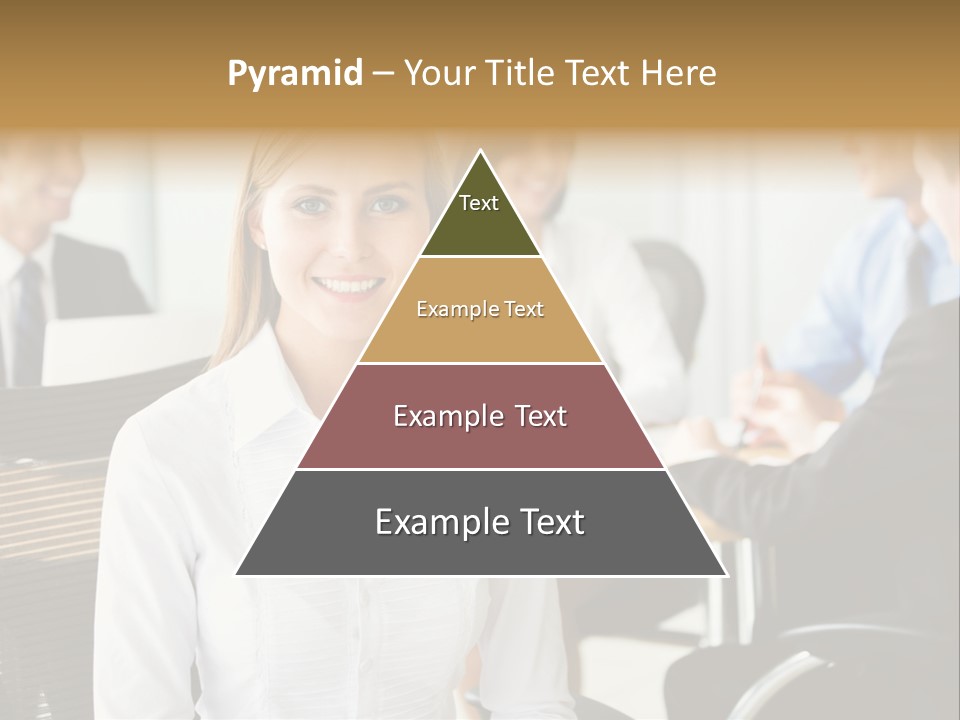 Mature Portrait Girl PowerPoint Template