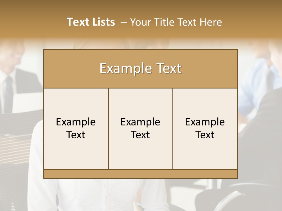 Mature Portrait Girl PowerPoint Template